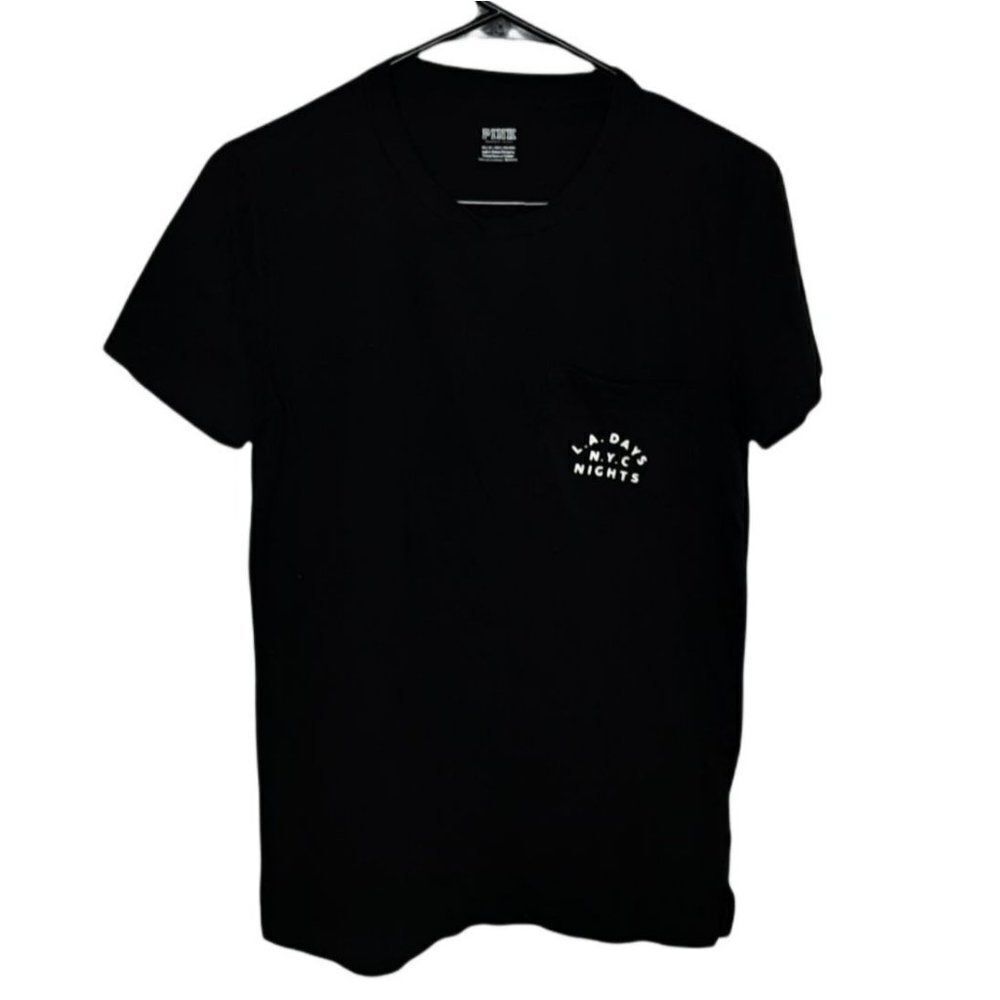 PINK Victoria's Secret LA Days NYC Nights Pocket Tee sz XS